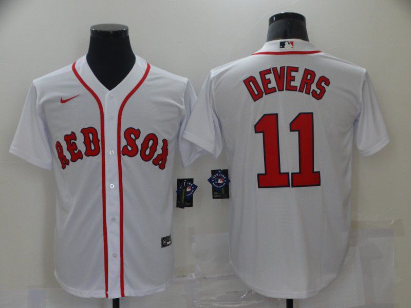 Men Boston Red Sox #11 Devers White Game Nike 2021 MLB Jersey->mlb hats->Sports Caps